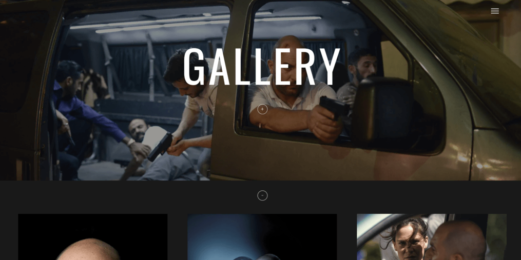 Secci&oacute;n de la galer&iacute;a en el sitio Lior Raz