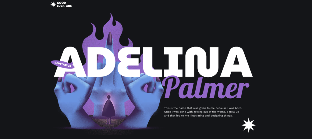 Plantilla Adelina del Creador de sitios web de Hostinger