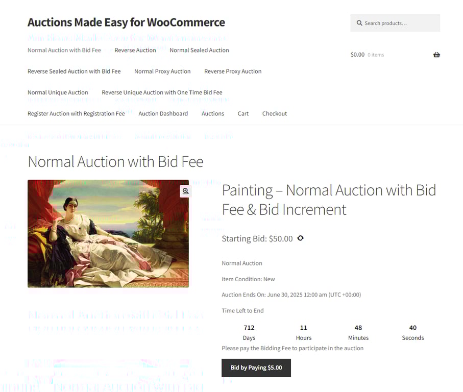 Plugin Auctions Made Easy for WooCommerce