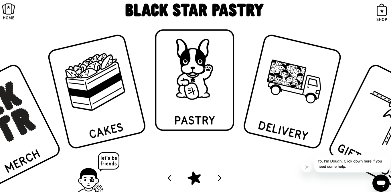 Ejemplo de e-Commerce Black Star Pastry