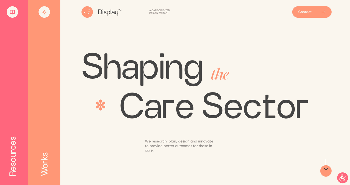 Sitio web de Display