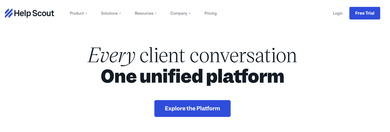 Ejemplo de eCommerce Help Scout