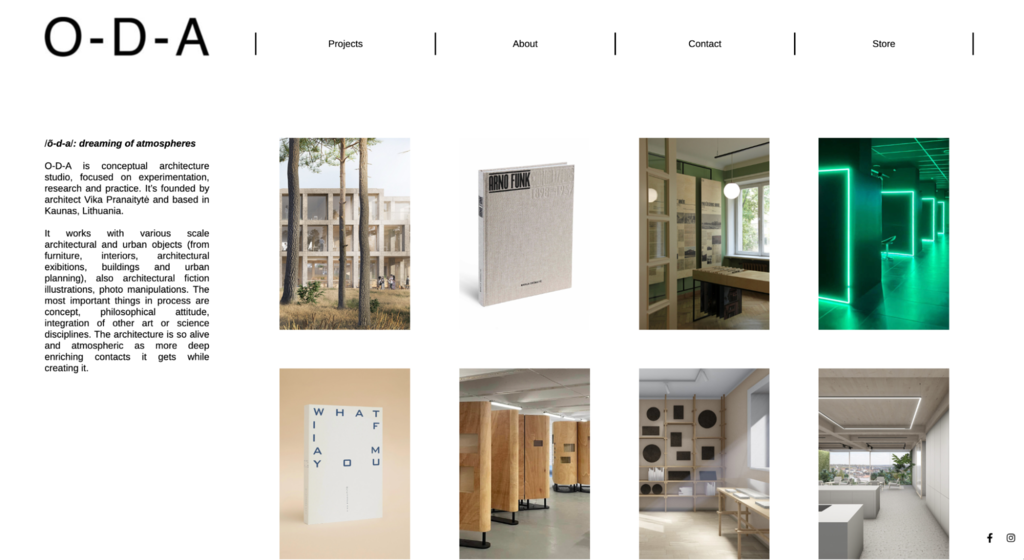 Página web de O-D-A