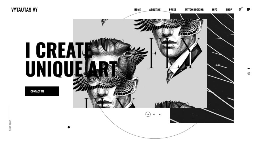 Sitio web personal de Vytautas Vy