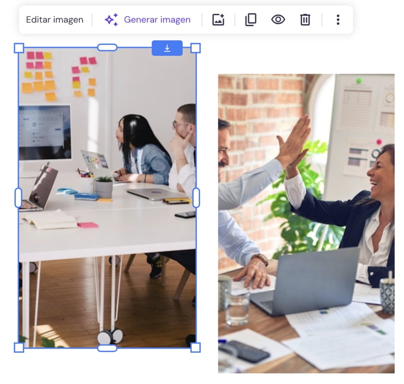 Generador de im&aacute;genes con IA de Hostinger