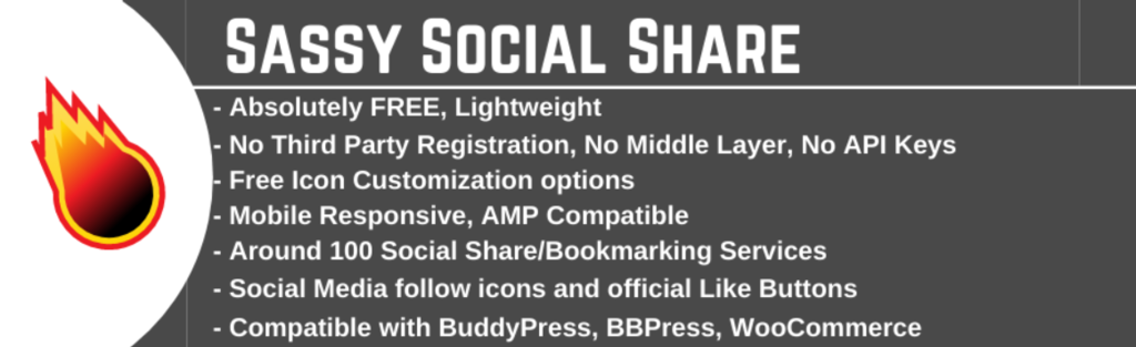 Plugin Sassy Social Share&nbsp;de WordPress