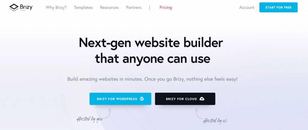 Page builder Brizzy para WordPress