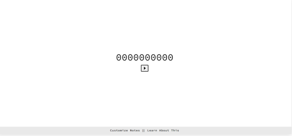 P&aacute;gina Binary Music Player