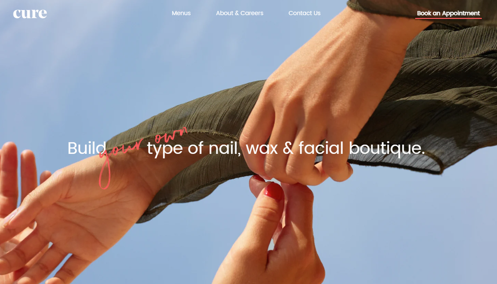 Sitio web Cure Nails