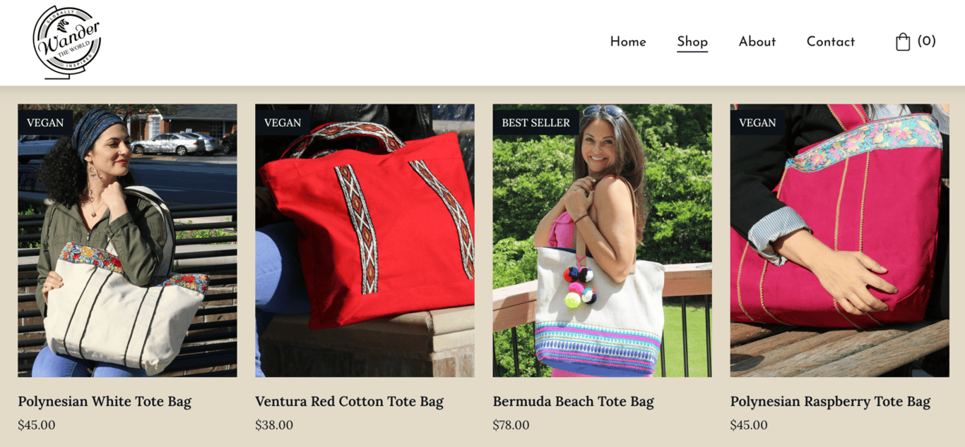 Sitio web de Wander The World