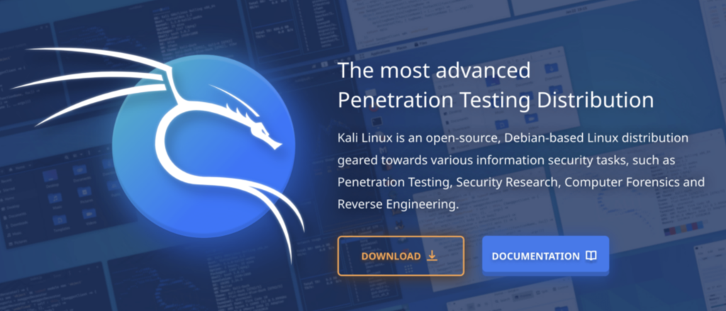 Página de Kali Linux