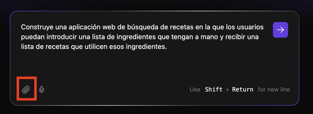 Bot&oacute;n de adjuntar en Hostinger Horizons