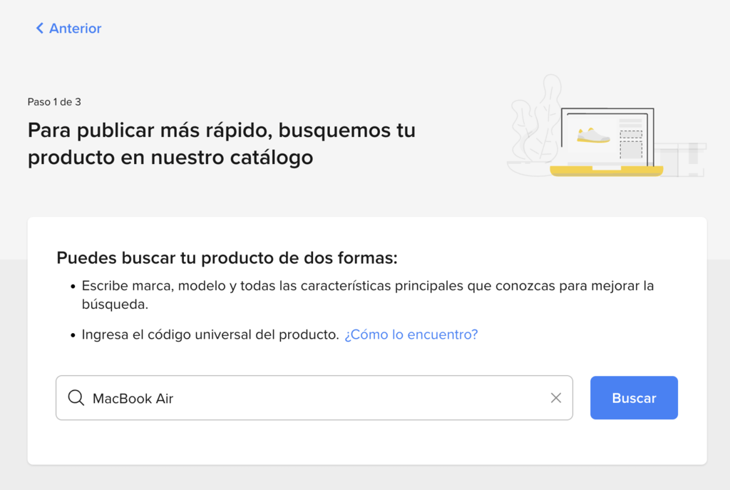 Base de datos de productos de Mercado Libre