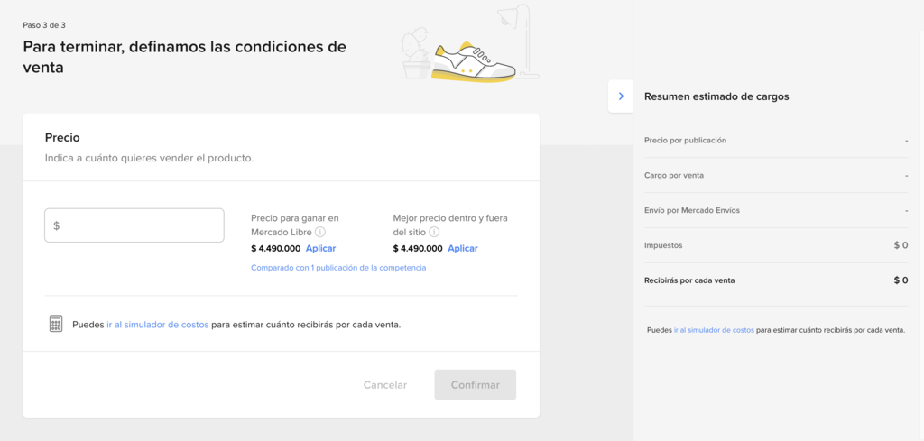 Condiciones de venta de Mercado LIbre