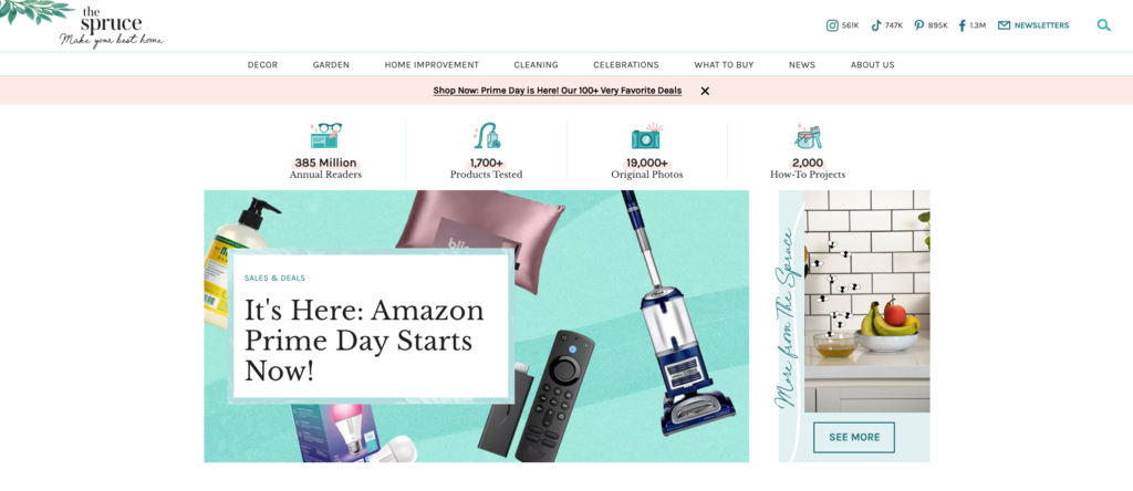 Sitio web de The Spruce