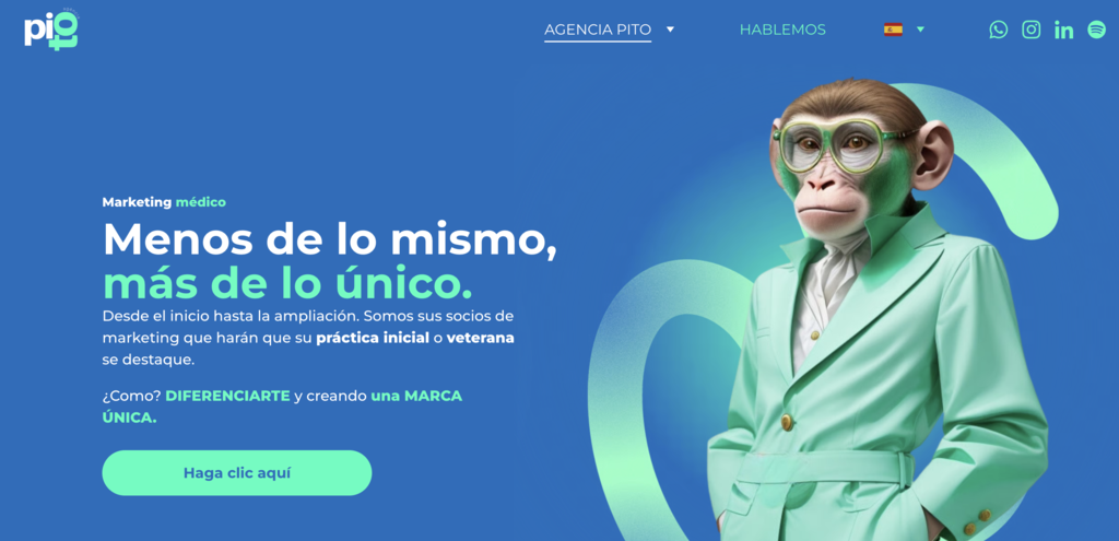 Sitio web de Agencia Pito