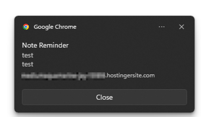 Notificaci&oacute;n de ejemplo de la aplicaci&oacute;n web
