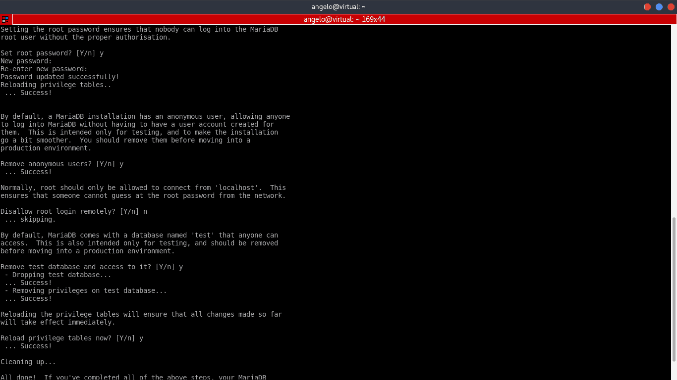 Configuraci&oacute;n de Maria DB en Ubuntu