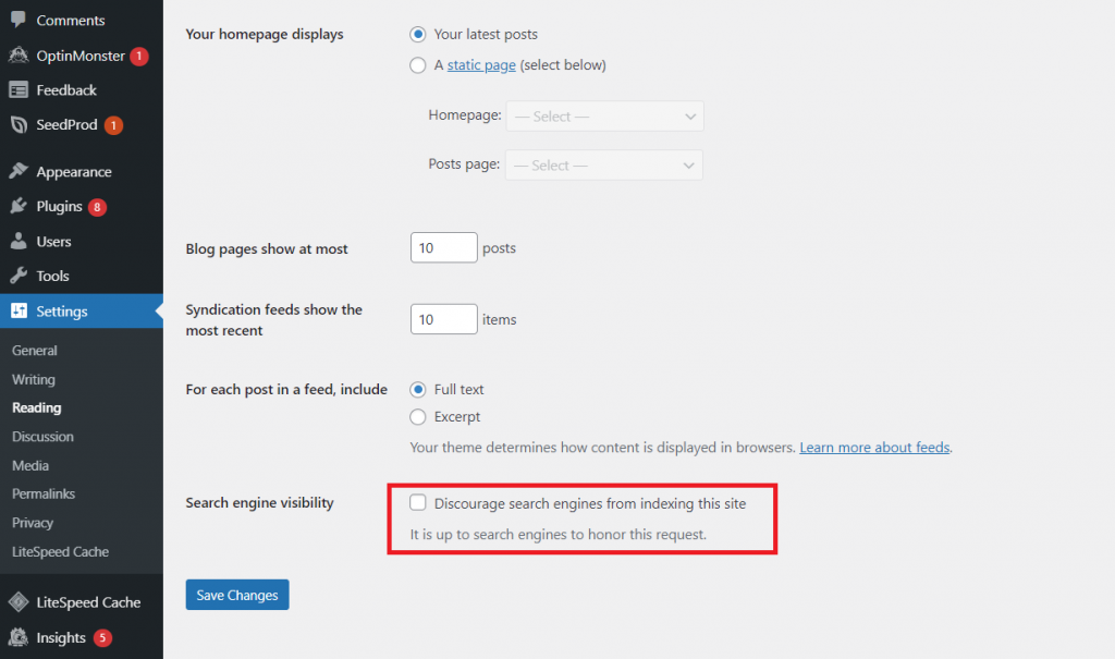 Indexado de motores de busqueda
