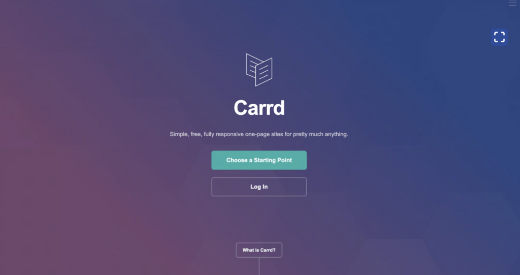 Carrd en Ejemplos de micro SaaS