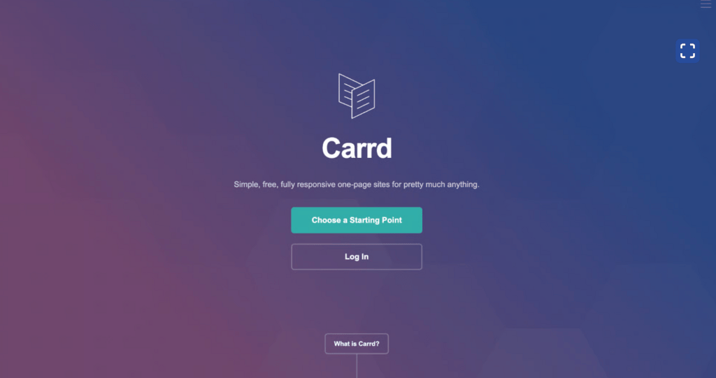 Carrd en Ejemplos de micro SaaS