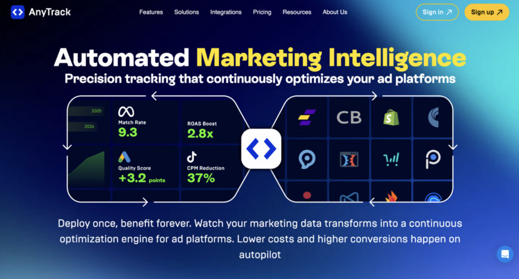AnyTrack en ejemplos de micro SaaS