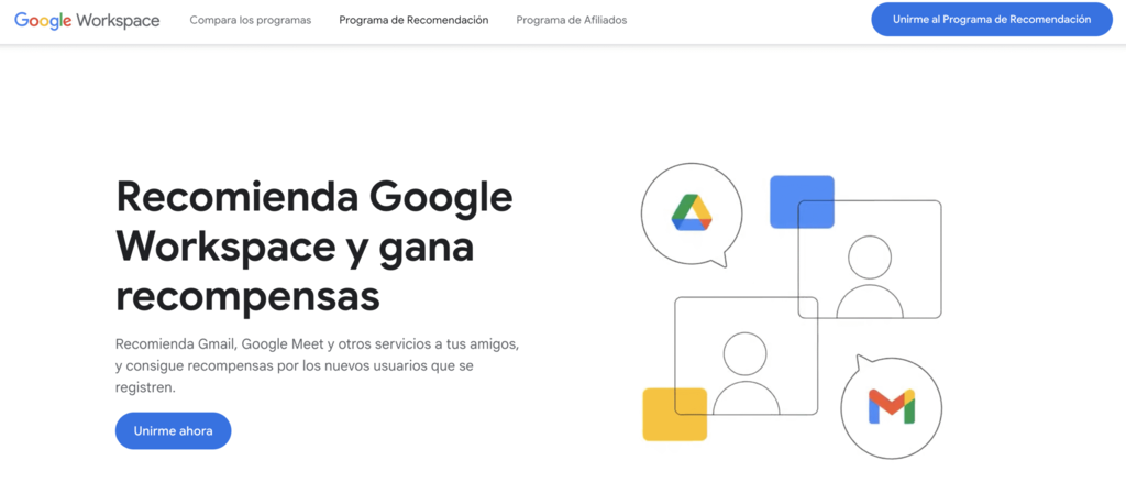 Programa de referencias de Google Workspace: obt&eacute;n recompensas al recomendar Google Workspace