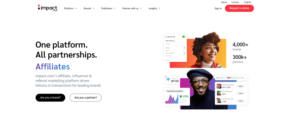 Página de inicio de Impact