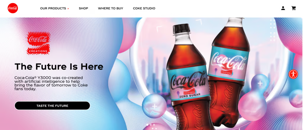 Página de Coca-Cola