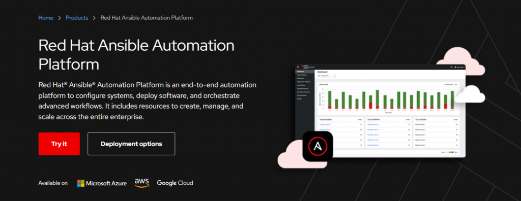 P&aacute;gina oficial de Ansible