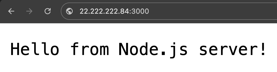 The browser showing the