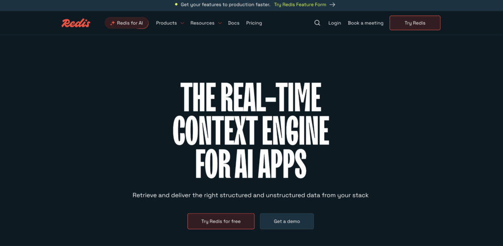 Página de inicio de Redis