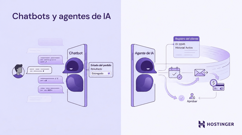 Diferencias entre agentes de IA y chatbots