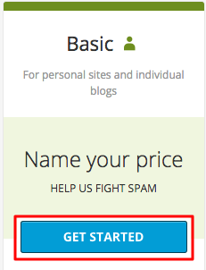Basic Plan Akismet
