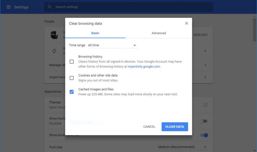 Bersihkan cache untuk mengatasi HTTP error di WordPress