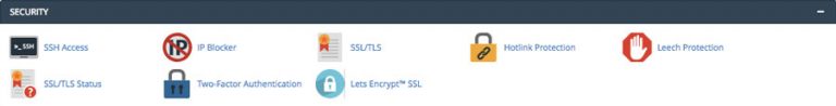 Fitur keamanan cPanel
