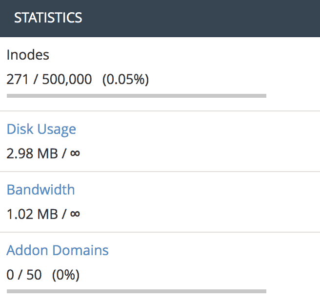 Cara menggunakan cPanel - laporan bandwidth