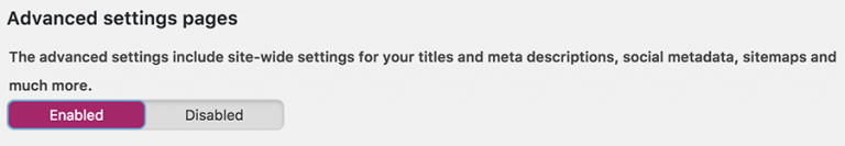 Halaman Pengaturan Tingkat Lanjut SEO Yoast
