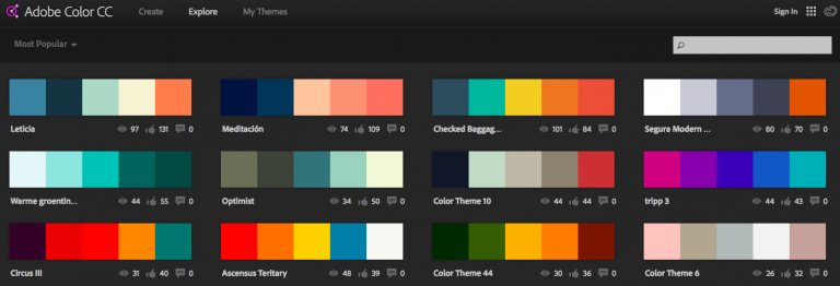 Belajar web developer dengan Adobe Color