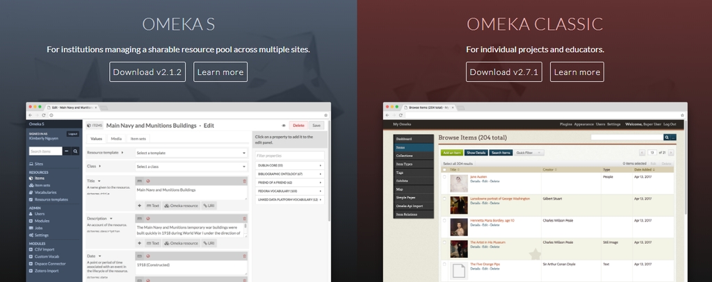 Omeka sebagai blogging platforms terbaik