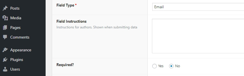 Instruksi field (Field instructions)