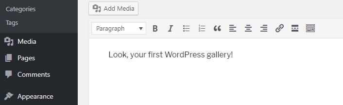 Cara membuat album foto di WordPress