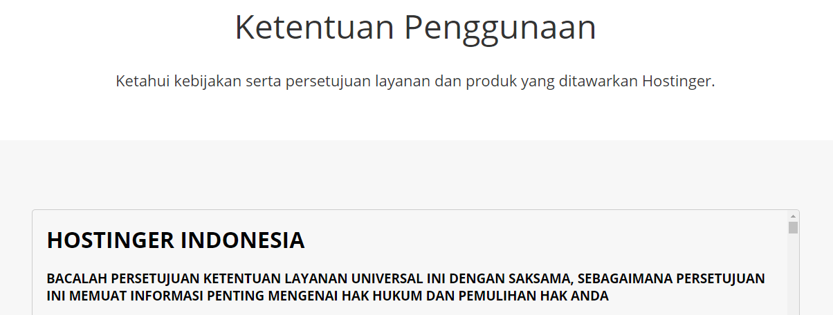 Ketentuan Penggunaan