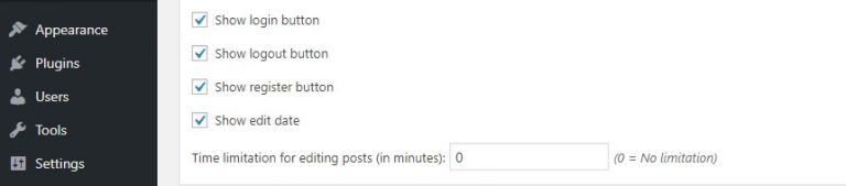 Pilihan login, logout