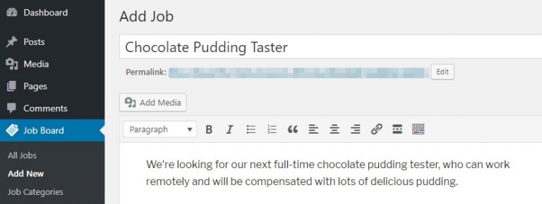menambahkan job baru