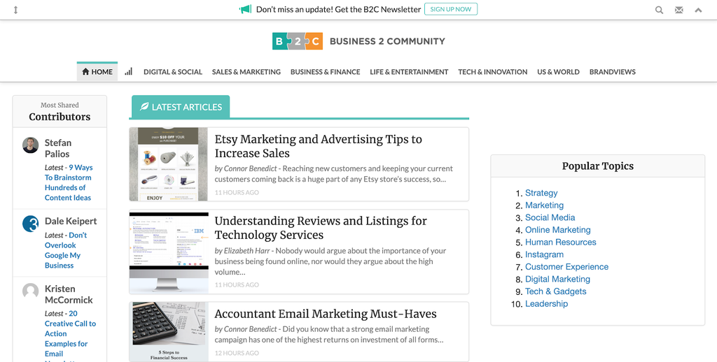 Business2Community contoh blog reverse