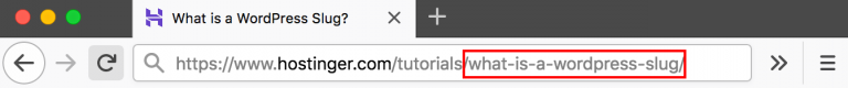 Contoh apa itu slug WordPress?