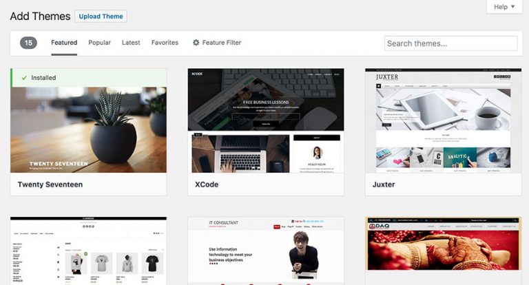 Menginstall tema WordPress