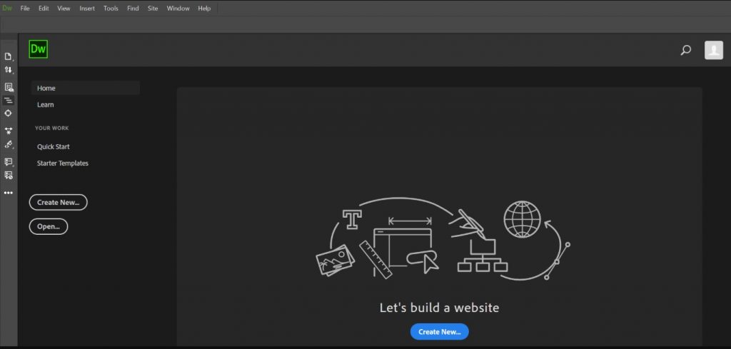 html editor: Adobe Dreamweaver CC