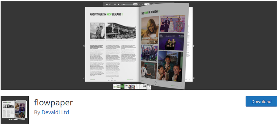 plugin PDF Embedder WordPress flowpaper